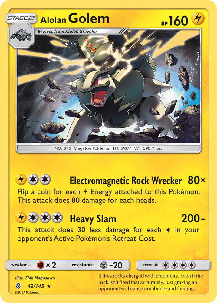 Pokemon | Alolan Golem (42/145) [Sun & Moon: Guardians Rising] | The Nerd Merchant