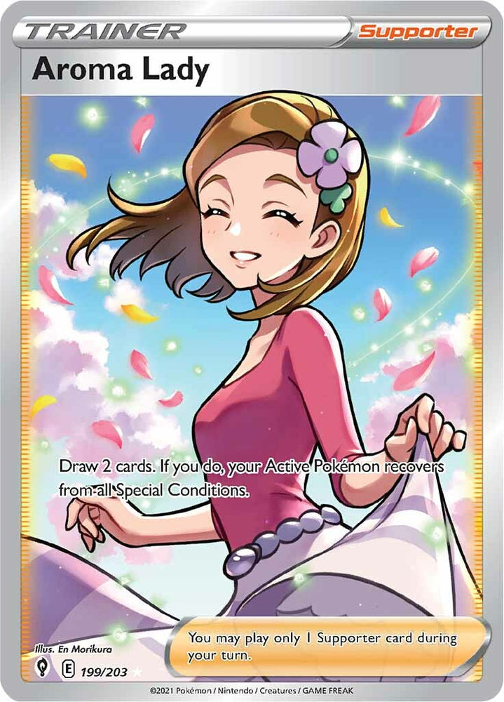 Pokemon | Aroma Lady (199/203) [Sword & Shield: Evolving Skies] | The Nerd Merchant
