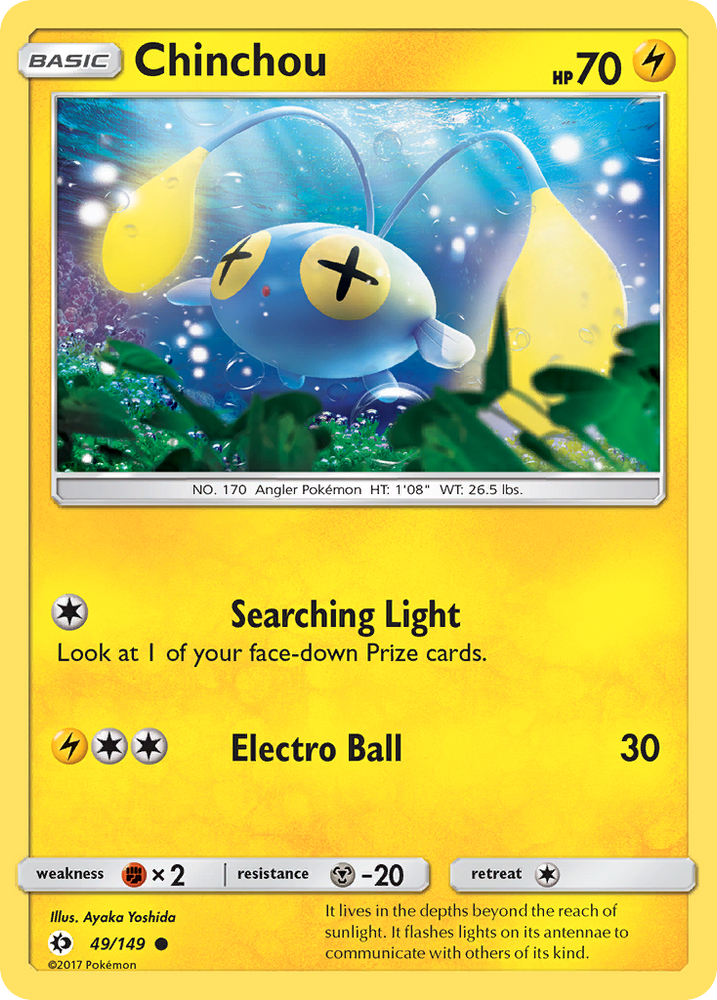 Pokemon | Chinchou (49/149) [Sun & Moon: Base Set] | The Nerd Merchant