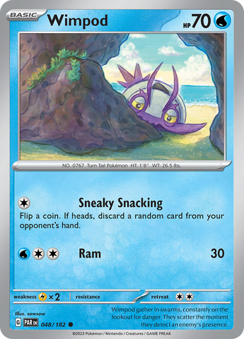 Pokemon | Wimpod (048/182) [Scarlet & Violet: Paradox Rift] | The Nerd Merchant