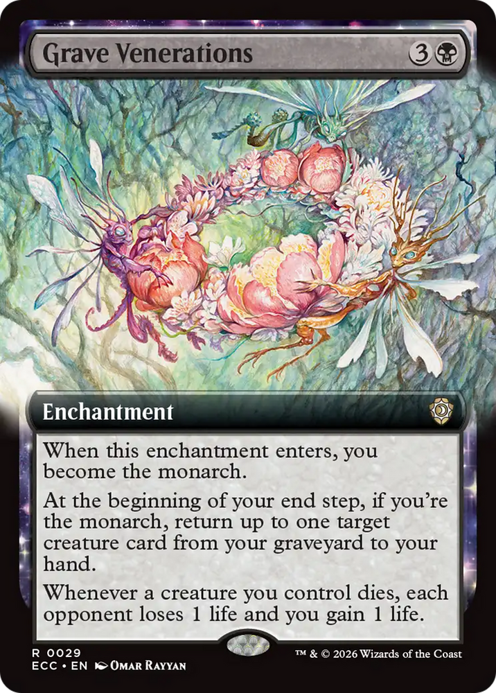 Magic | Grave Venerations (Extended Art) [Lorwyn Eclipsed Commander] | The Nerd Merchant