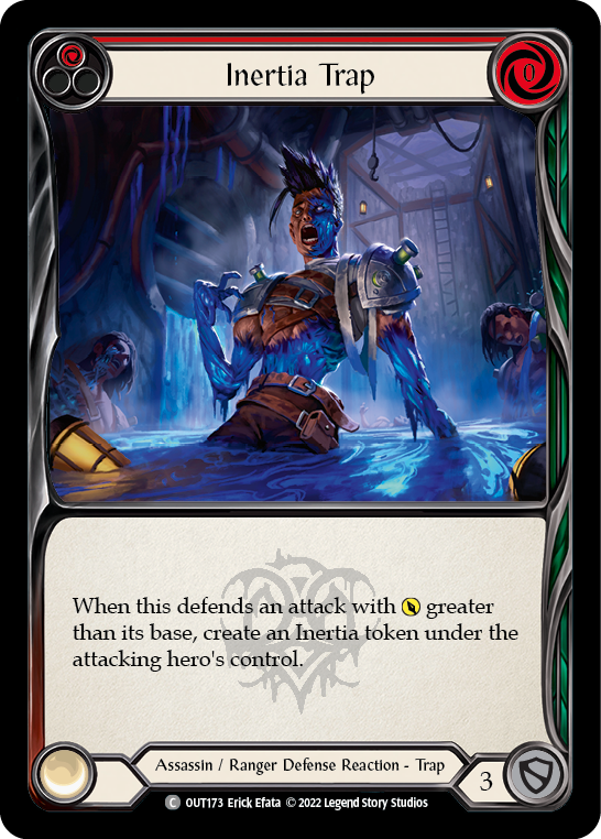 Flesh and Blood TCG | Inertia Trap (Red) [OUT173] (Outsiders)  Rainbow Foil | The Nerd Merchant