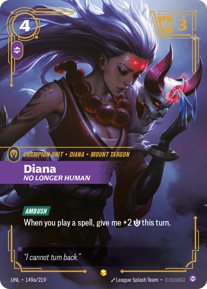Diana - No Longer Human (Alternate Art) (Foil) - Unleashed (149a/219)