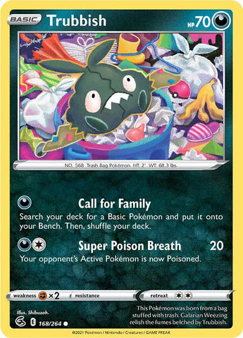 Pokemon | Trubbish (168/264) [Sword & Shield: Fusion Strike] | The Nerd Merchant