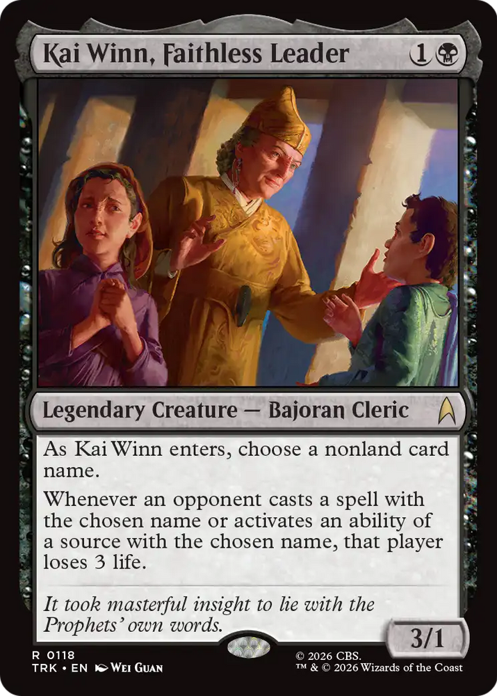 Kai Winn, Faithless Leader [Star Trek]