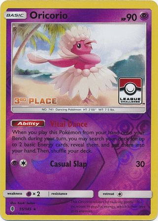 Pokemon | Oricorio (55/145) (League Promo 3rd Place) [Sun & Moon: Guardians Rising] | The Nerd Merchant