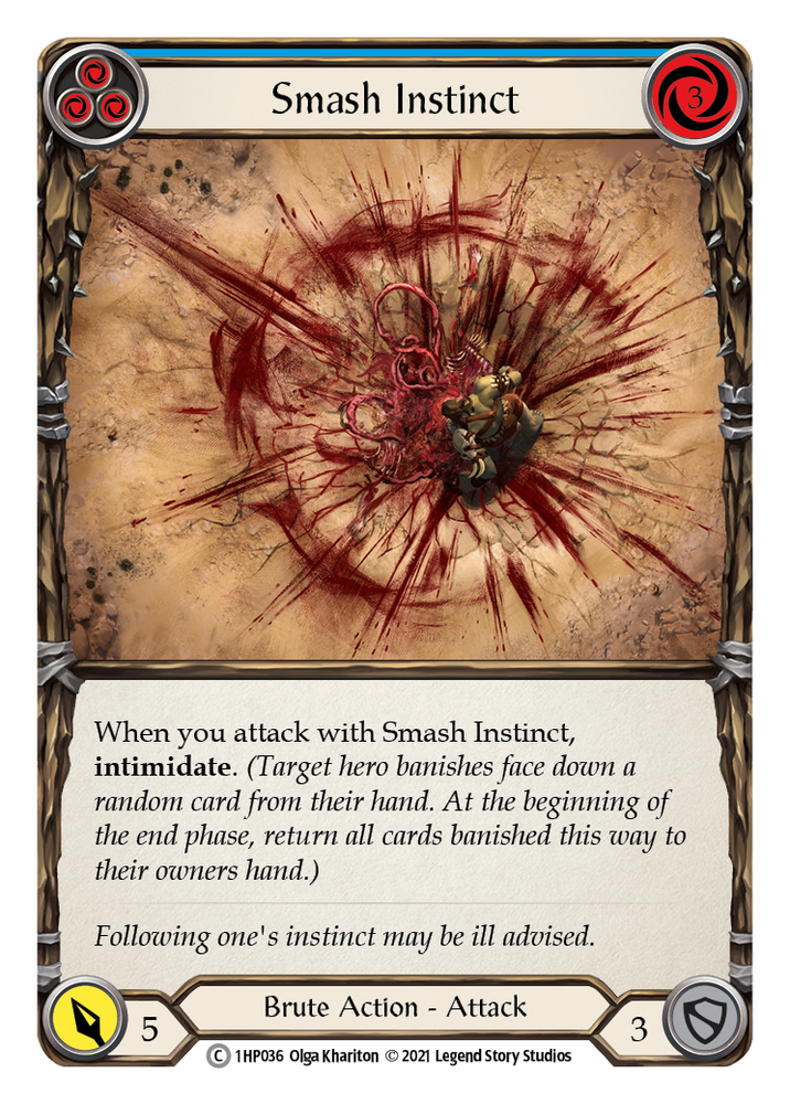 Flesh and Blood TCG | Smash Instinct (Blue) [1HP036] (History Pack 1) | The Nerd Merchant