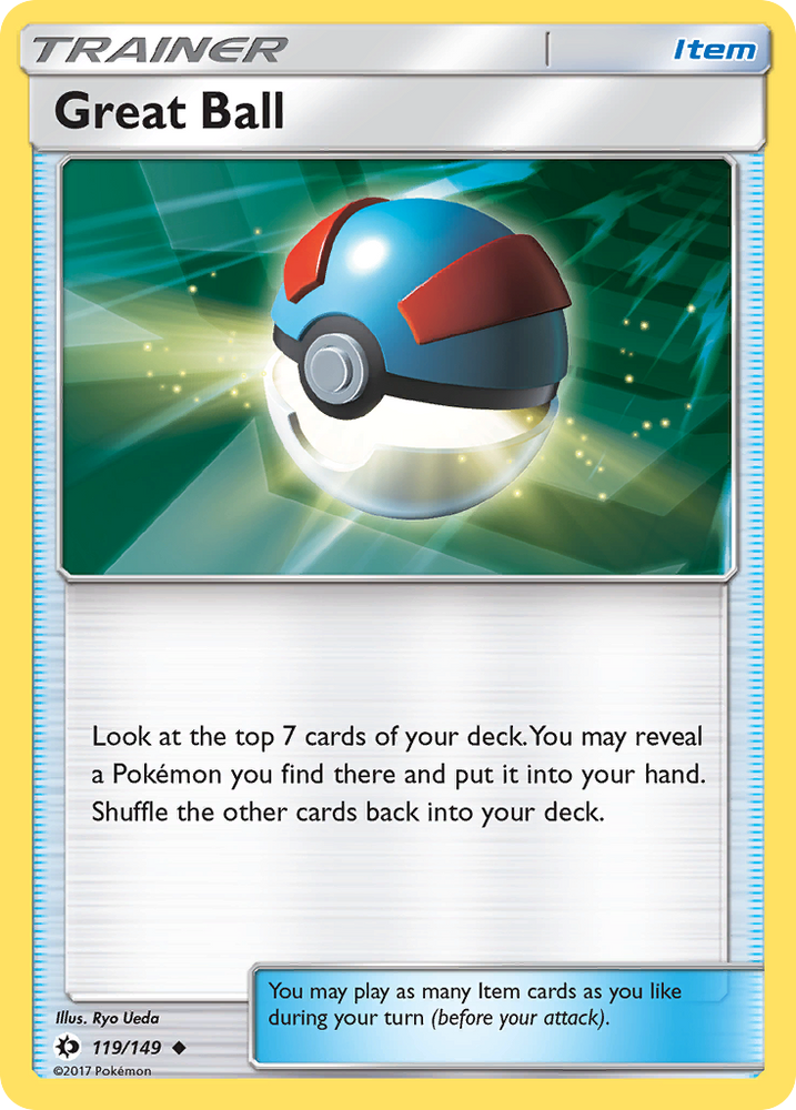 Pokemon | Great Ball (119/149) [Sun & Moon: Base Set] | The Nerd Merchant