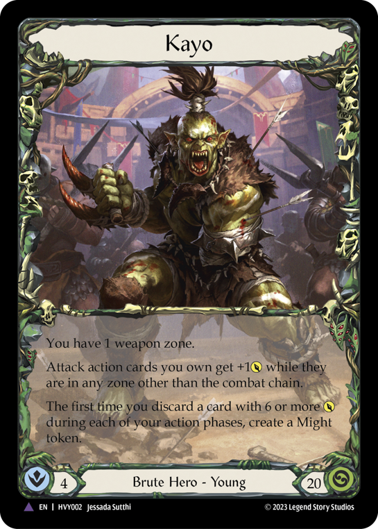 Flesh and Blood TCG | Kayo (Marvel) [HVY002] (Heavy Hitters)  Cold Foil | The Nerd Merchant