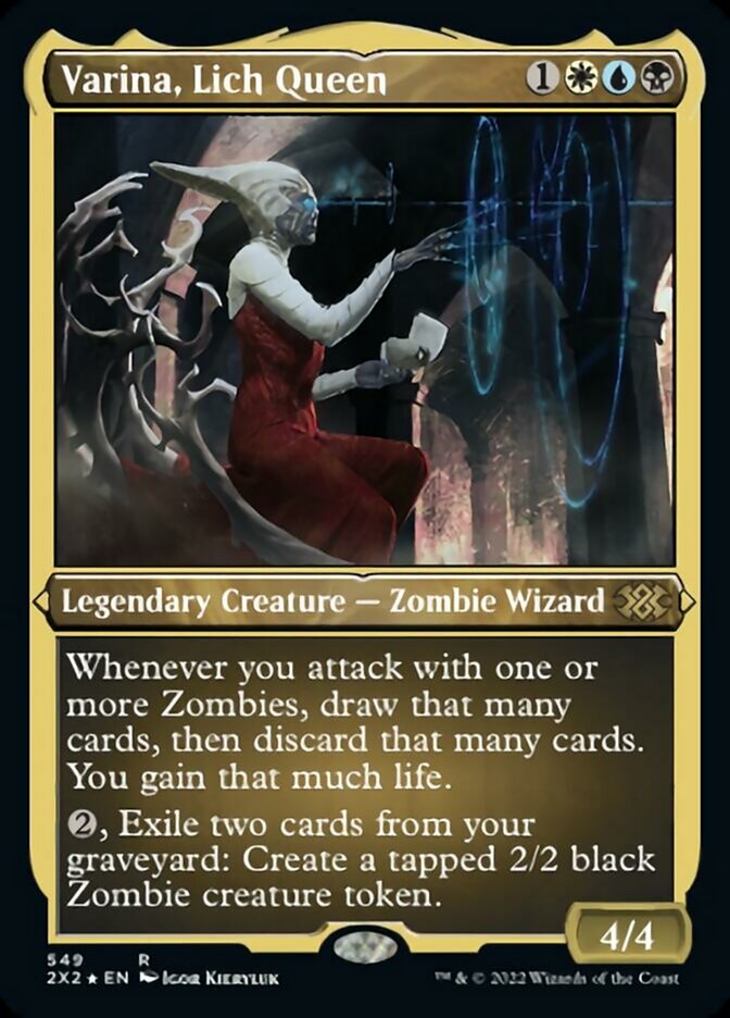 Magic | Varina, Lich Queen (Foil Etched) [Double Masters 2022] | The Nerd Merchant