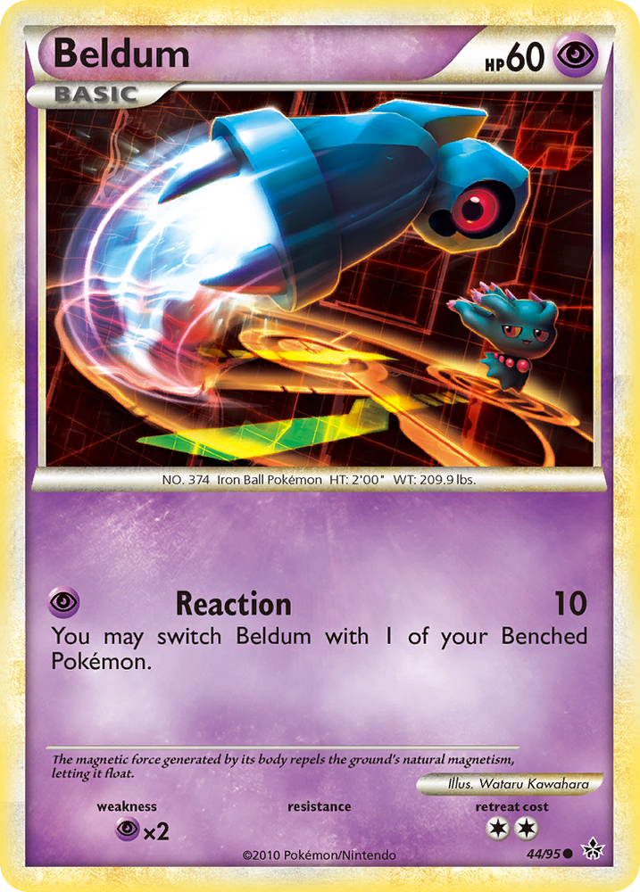 Pokemon | Beldum (44/95) [HeartGold & SoulSilver: Unleashed] | The Nerd Merchant