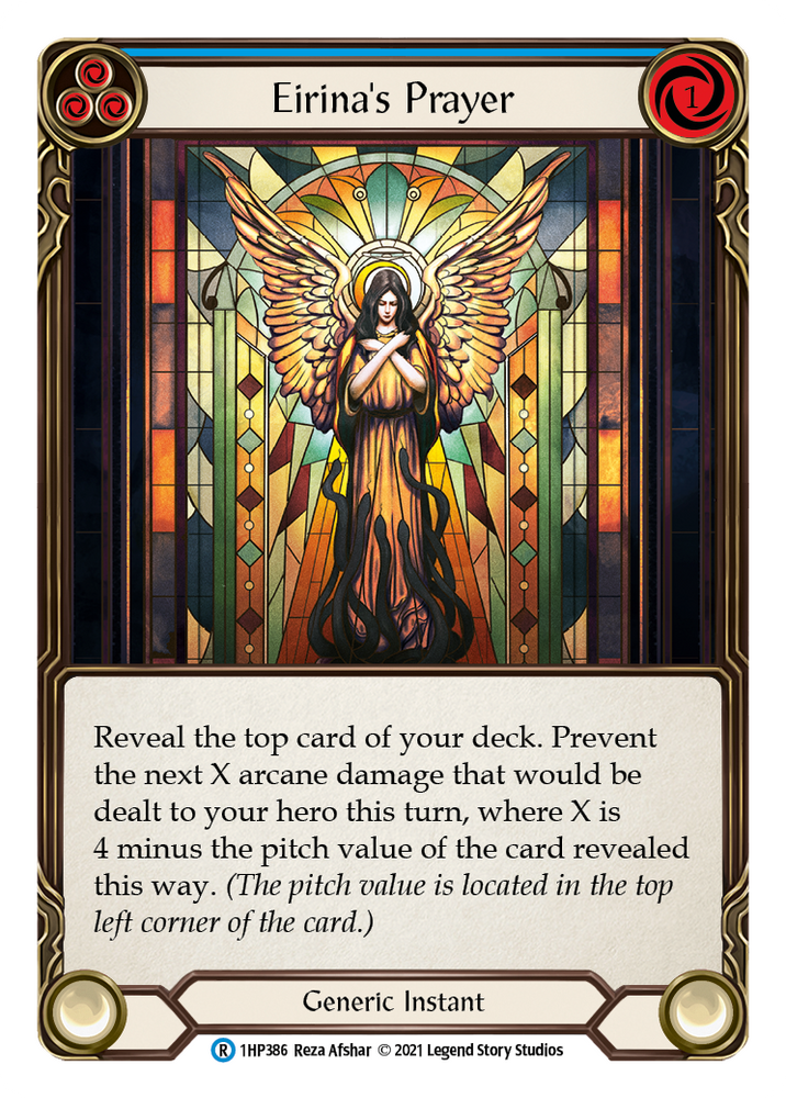 Flesh and Blood TCG | Eirina's Prayer (Blue) [1HP386] (History Pack 1) | The Nerd Merchant