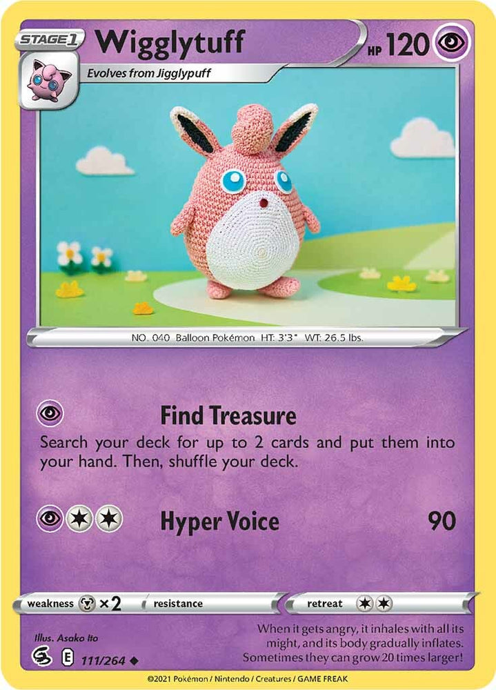 Pokemon | Wigglytuff (111/264) [Sword & Shield: Fusion Strike] | The Nerd Merchant