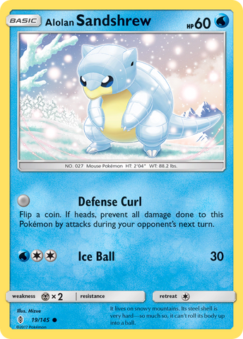 Pokemon | Alolan Sandshrew (19/145) [Sun & Moon: Guardians Rising] | The Nerd Merchant