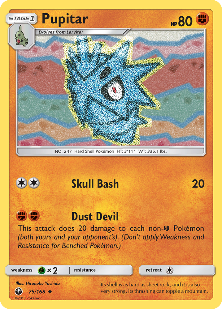 Pokemon | Pupitar (75/168) [Sun & Moon: Celestial Storm] | The Nerd Merchant