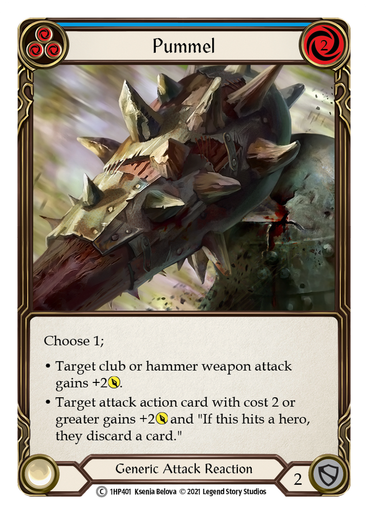 Flesh and Blood TCG | Pummel (Blue) [1HP401] (History Pack 1) | The Nerd Merchant