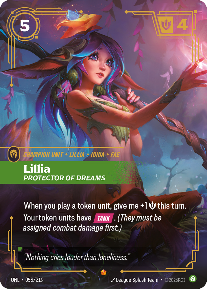 Lillia - Protector of Dreams (Foil) - Unleashed (058/219)