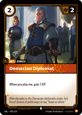 Demacian Diplomat (Foil) - Unleashed (092/219)