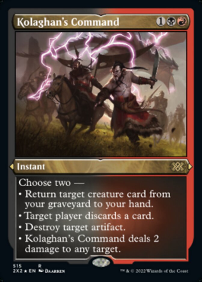 Magic | Kolaghan's Command (Foil Etched) [Double Masters 2022] | The Nerd Merchant