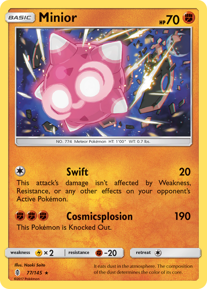 Pokemon | Minior (77/145) [Sun & Moon: Guardians Rising] | The Nerd Merchant