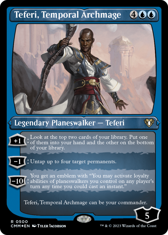 Magic | Teferi, Temporal Archmage (Foil Etched) [Commander Masters] | The Nerd Merchant