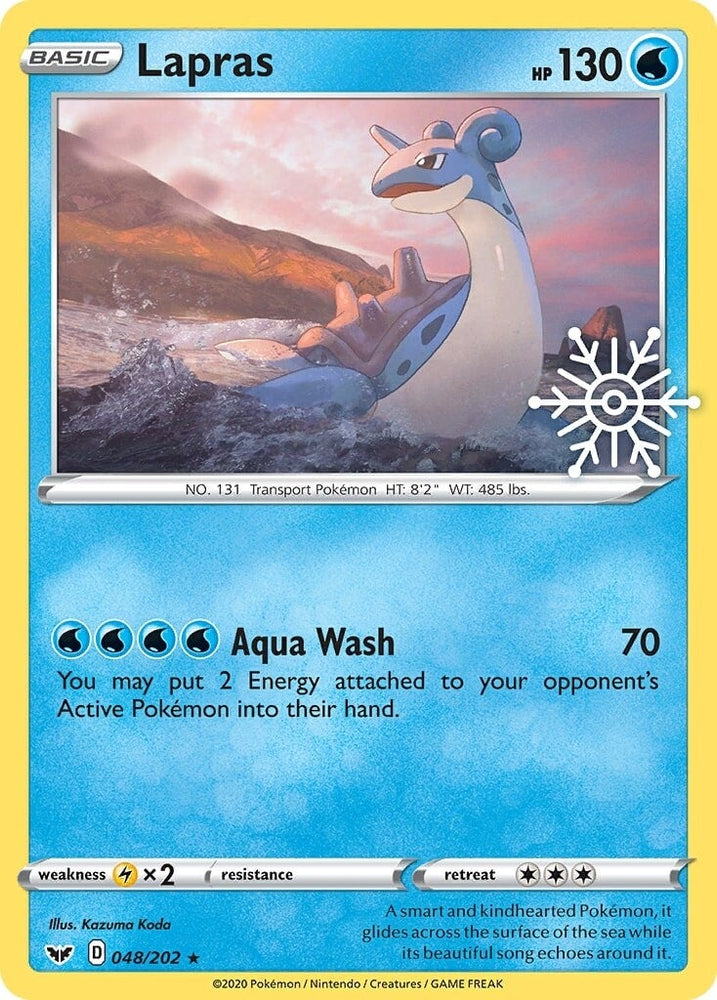 Pokemon | Lapras (048/202) (Holiday Calendar) [Sword & Shield: Base Set] | The Nerd Merchant