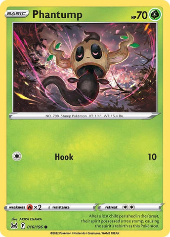Pokemon | Phantump (016/196) [Sword & Shield: Lost Origin] | The Nerd Merchant