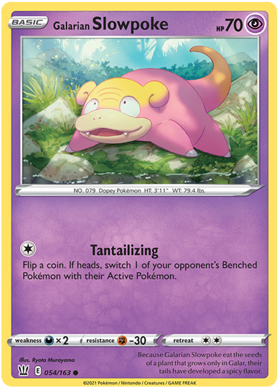 Pokemon | Galarian Slowpoke (054/163) [Sword & Shield: Battle Styles] | The Nerd Merchant