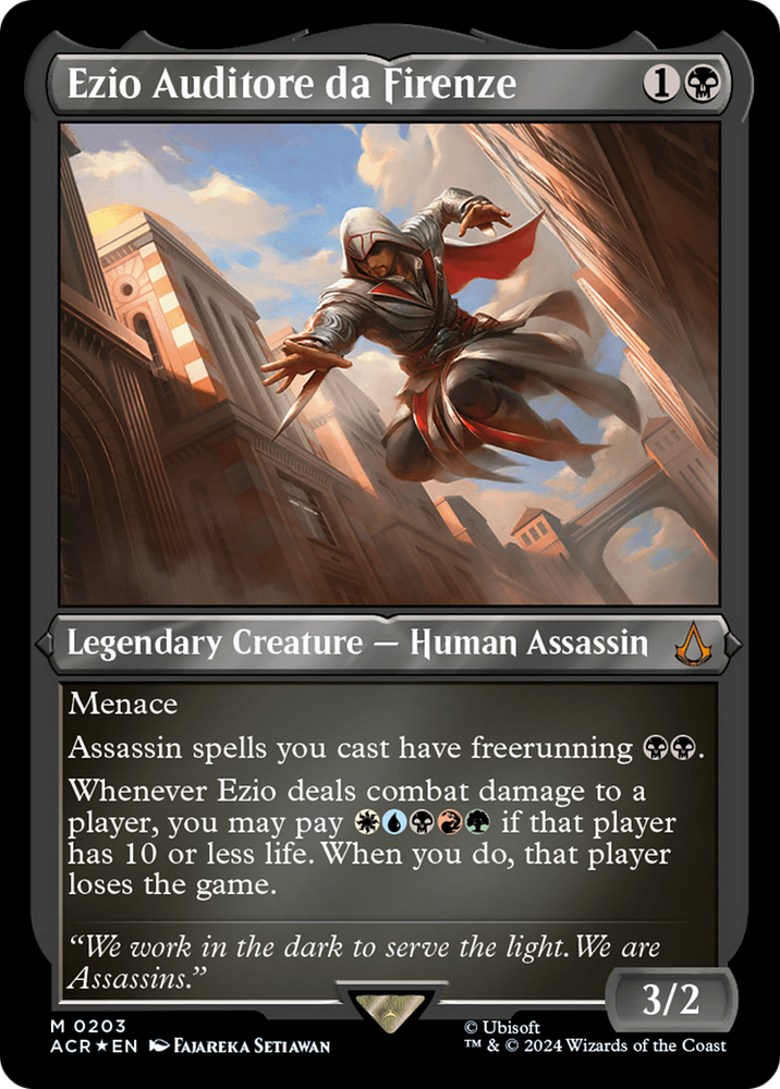 Magic | Ezio Auditore da Firenze (Foil Etched) [Assassin's Creed] | The Nerd Merchant