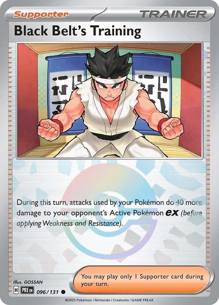 Pokemon | Black Belt's Training (096/131) (Poke Ball Pattern) [Scarlet & Violet: Prismatic Evolutions] | The Nerd Merchant