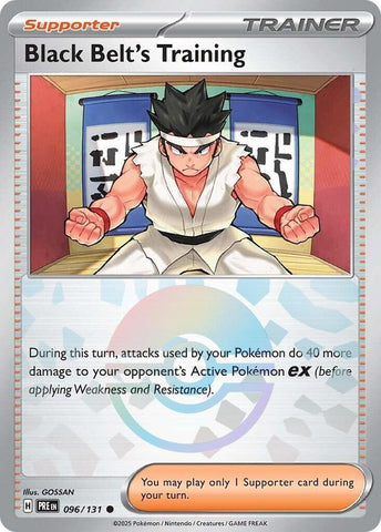 Pokemon | Black Belt's Training (096/131) (Poke Ball Pattern) [Scarlet & Violet: Prismatic Evolutions] | The Nerd Merchant