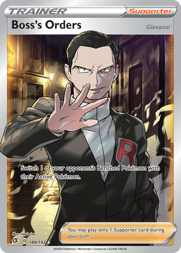 Pokemon | Boss's Orders (189/192) (Giovanni) [Sword & Shield: Rebel Clash] | The Nerd Merchant