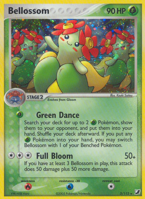 Pokemon | Bellossom (3/115) [EX: Unseen Forces] | The Nerd Merchant