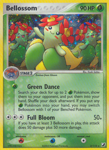 Pokemon | Bellossom (3/115) [EX: Unseen Forces] | The Nerd Merchant