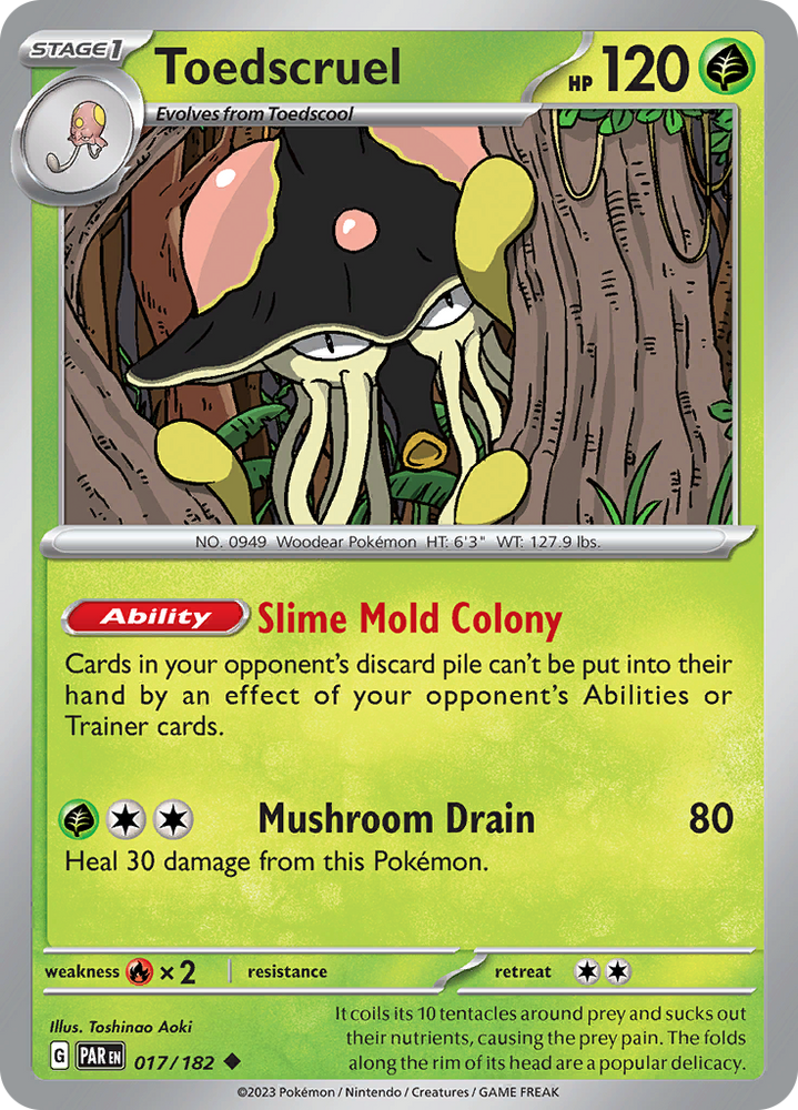 Pokemon | Toedscruel (017/182) [Scarlet & Violet: Paradox Rift] | The Nerd Merchant