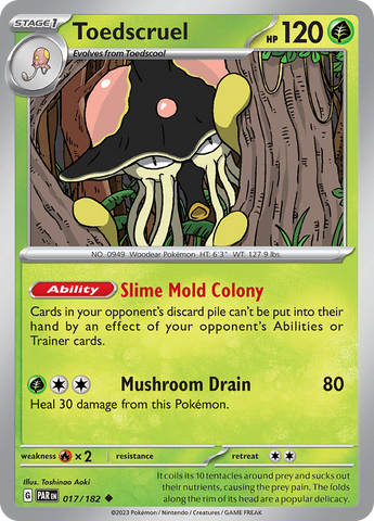 Pokemon | Toedscruel (017/182) [Scarlet & Violet: Paradox Rift] | The Nerd Merchant