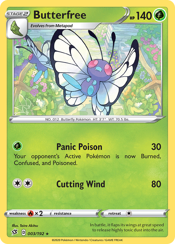 Pokemon | Butterfree (003/192) [Sword & Shield: Rebel Clash] | The Nerd Merchant