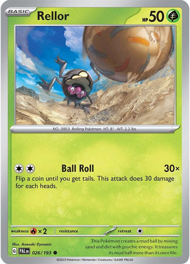 Pokemon | Rellor (026/193) [Scarlet & Violet: Paldea Evolved] | The Nerd Merchant