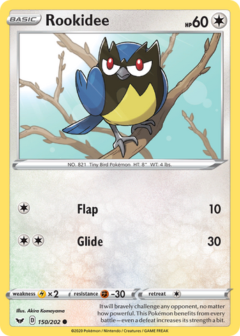 Pokemon | Rookidee (150/202) [Sword & Shield: Base Set] | The Nerd Merchant
