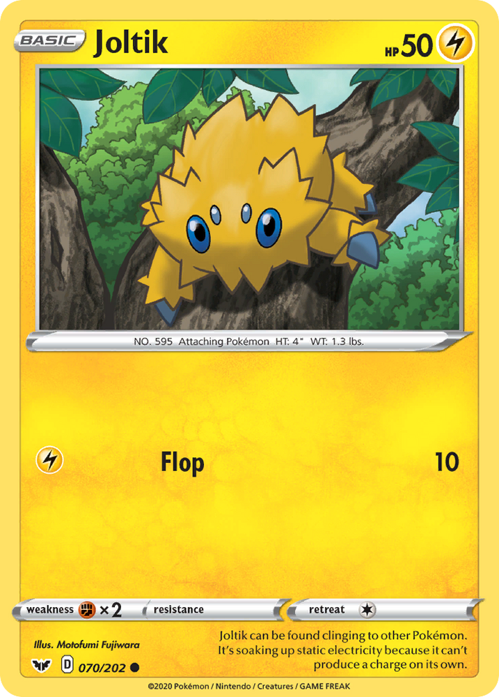 Pokemon | Joltik (070/202) [Sword & Shield: Base Set] | The Nerd Merchant