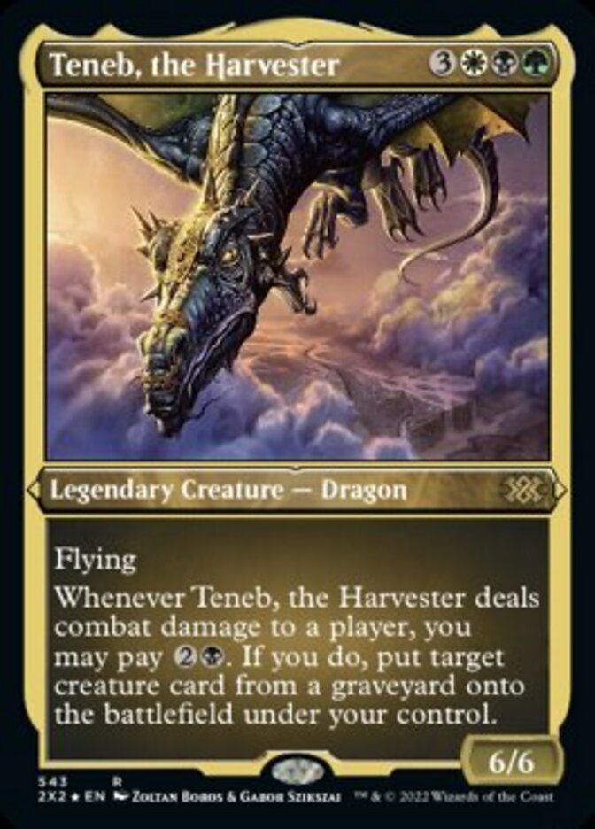 Magic | Teneb, the Harvester (Foil Etched) [Double Masters 2022] | The Nerd Merchant