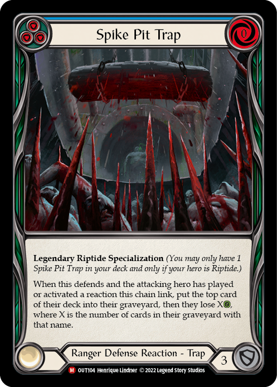 Flesh and Blood TCG | Spike Pit Trap [OUT104] (Outsiders) | The Nerd Merchant