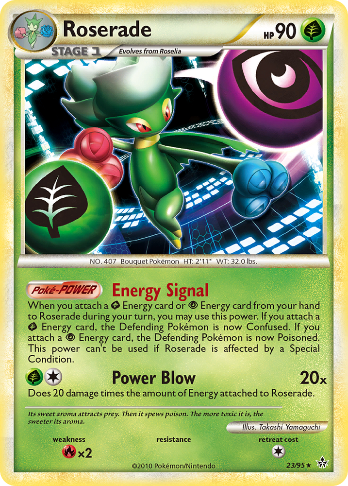 Pokemon | Roserade (23/95) [HeartGold & SoulSilver: Unleashed] | The Nerd Merchant