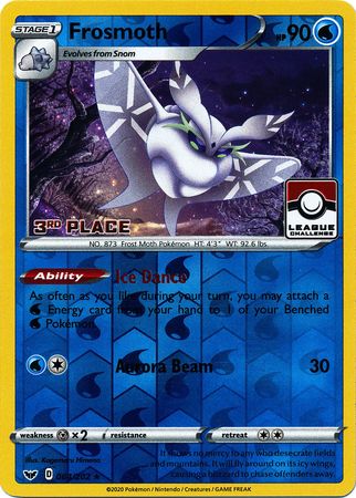 Pokemon | Frosmoth (064/202) (League Promo 3rd Place) [Sword & Shield: Base Set] | The Nerd Merchant