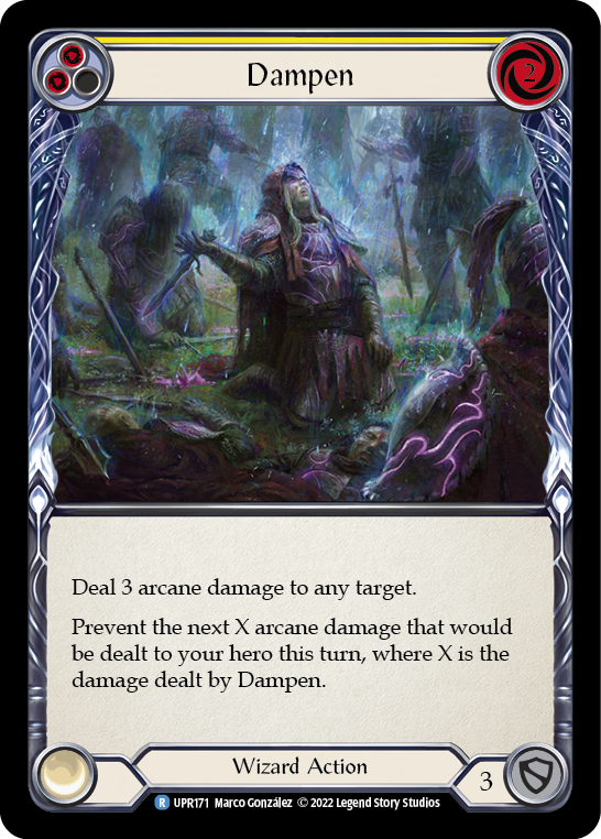 Flesh and Blood TCG | Dampen (Yellow) [UPR171] (Uprising) | The Nerd Merchant