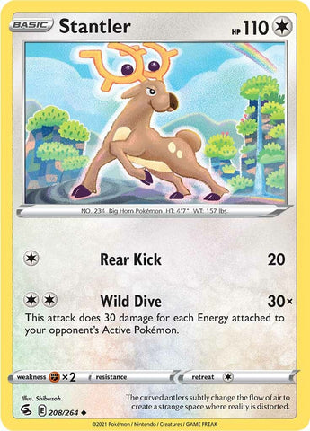 Pokemon | Stantler (208/264) [Sword & Shield: Fusion Strike] | The Nerd Merchant