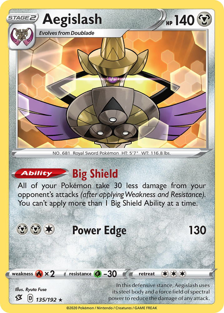 Pokemon | Aegislash (135/192) [Sword & Shield: Rebel Clash] | The Nerd Merchant