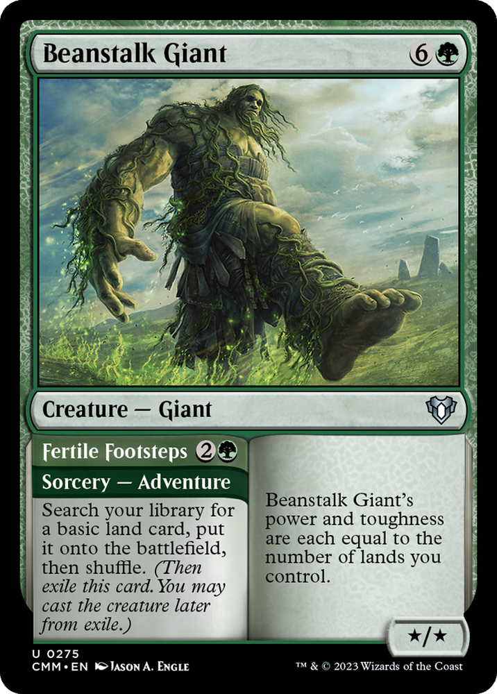Magic | Beanstalk Giant // Fertile Footsteps [Commander Masters] | The Nerd Merchant