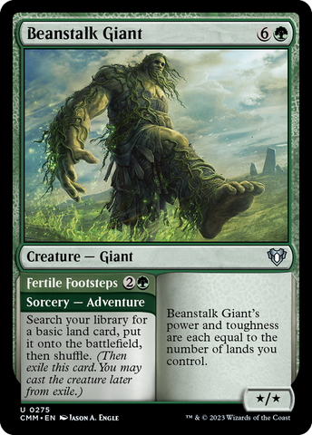 Magic | Beanstalk Giant // Fertile Footsteps [Commander Masters] | The Nerd Merchant