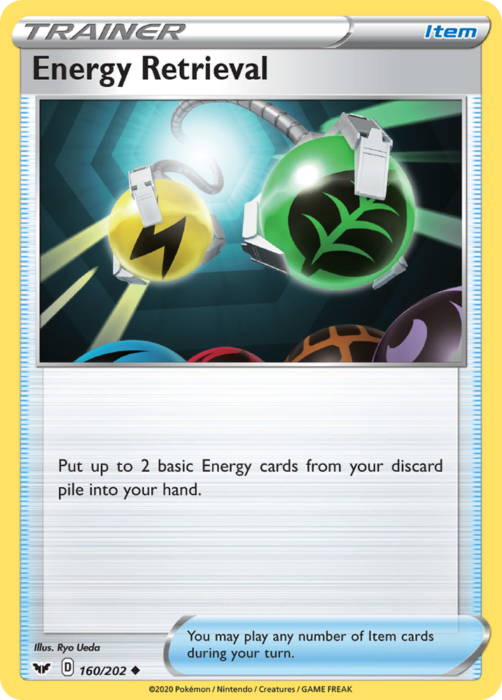 Pokemon | Energy Retrieval (160/202) [Sword & Shield: Base Set] | The Nerd Merchant